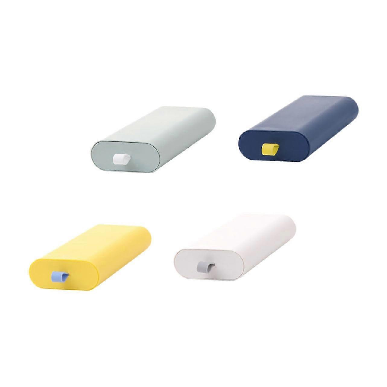 Hidden Under Desk Storage Drawers 4Piece Set, Small Desktop Storage Boxes, PullOut Desk Organizers, Mustard Color