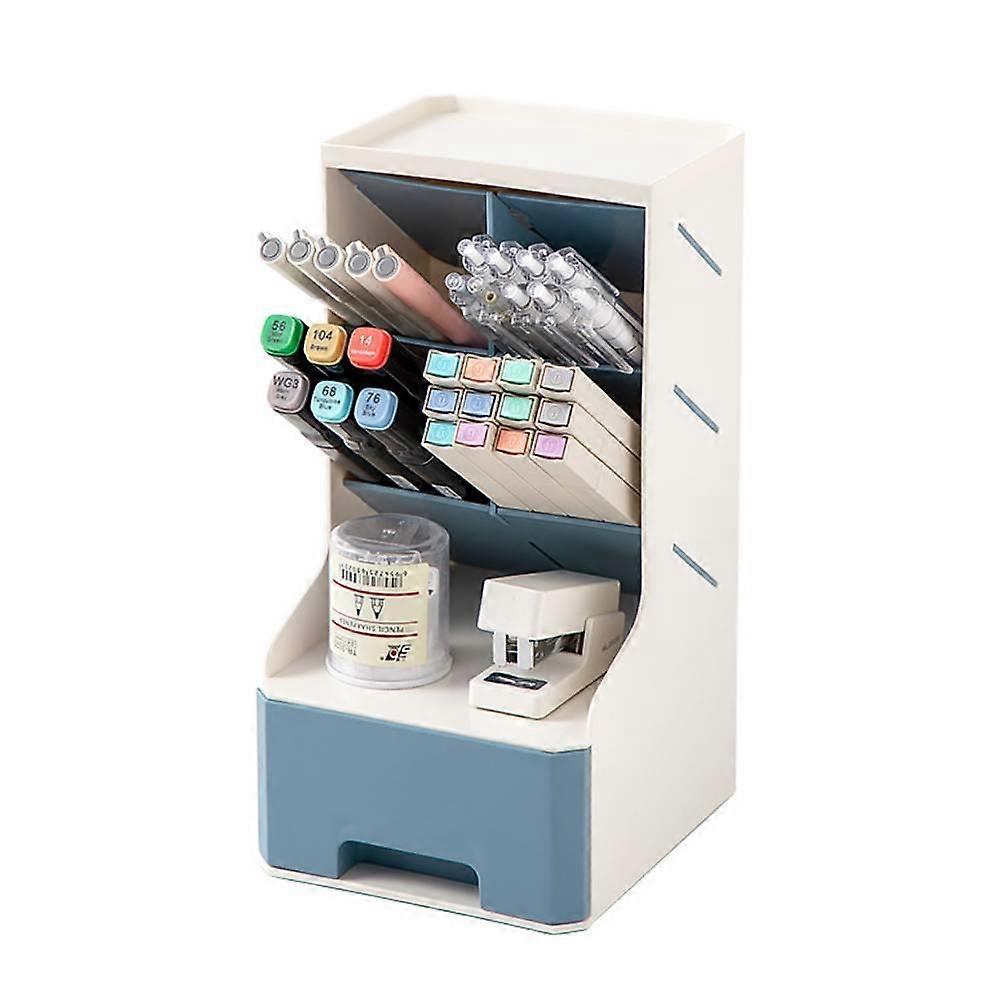 Removable Quarter-compartment Oblique Pen Holder, With Drawer Mobile Phone Case Pen Holder, With Dra