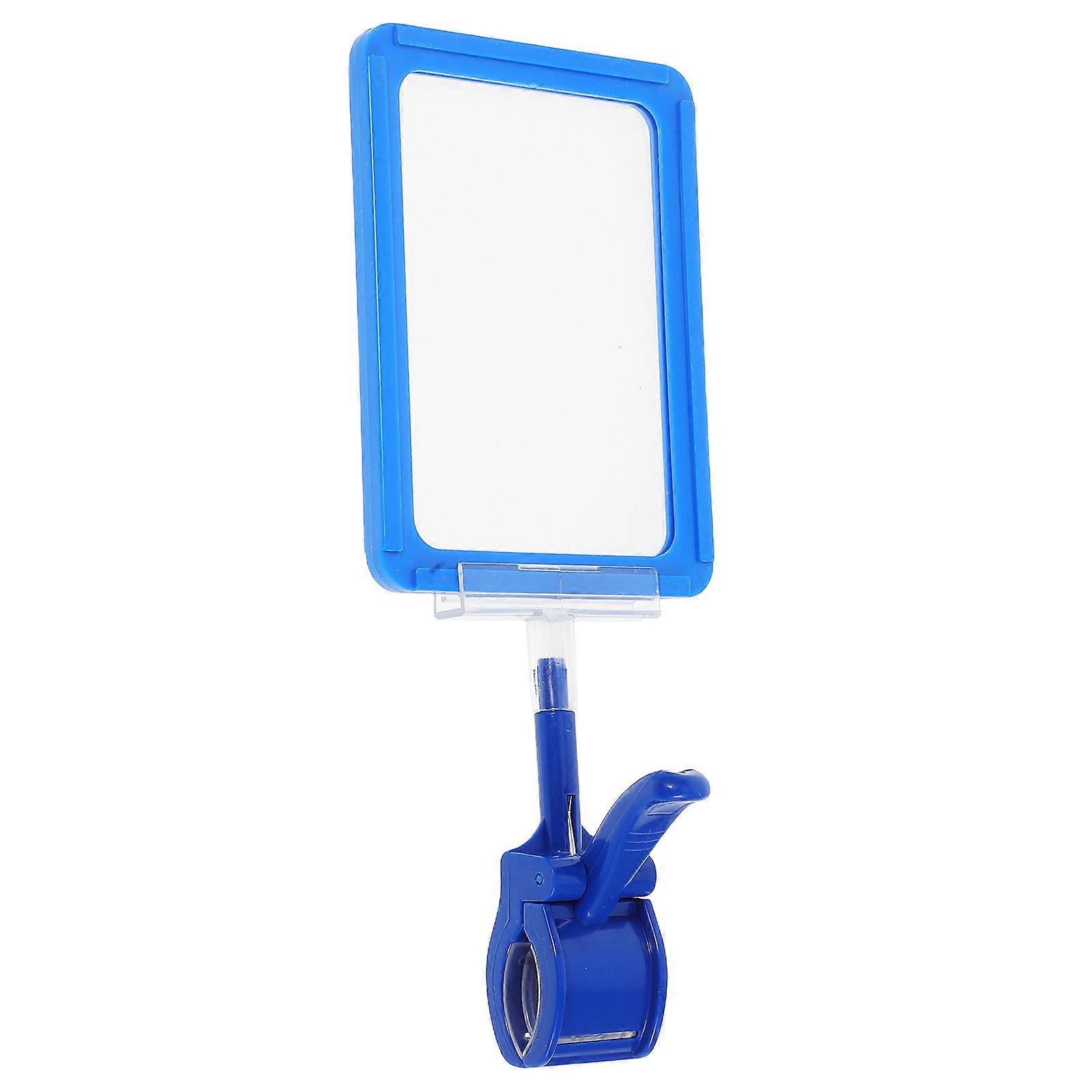 Tabletop Sign Holder Multi-Directional Sign Clips Dual-Sided Display For Tubes Information Update PVC 9.4×5.9×2.9in 1Set