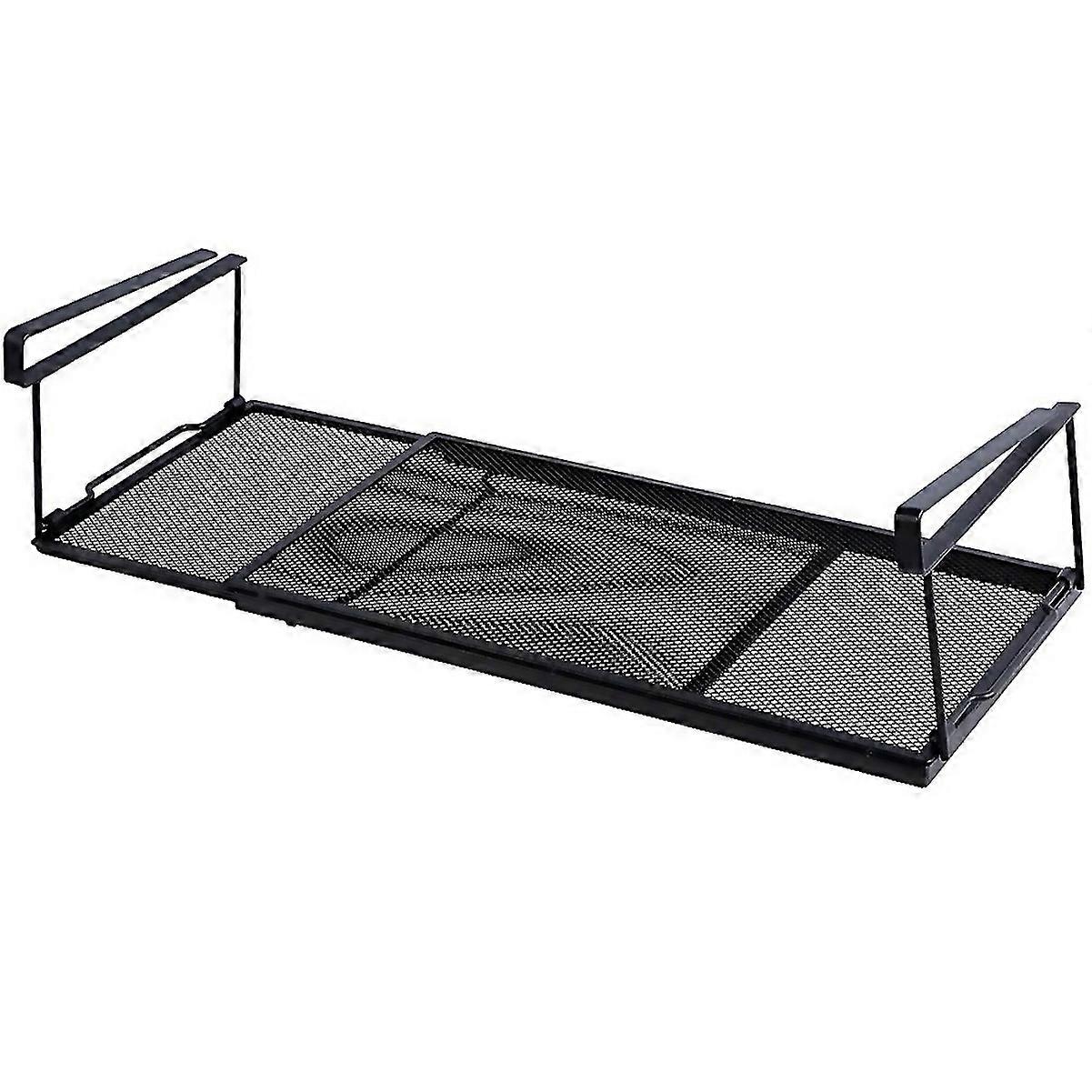 For Extendable Under Cabinet Organizer Shelf Under Desk Storage