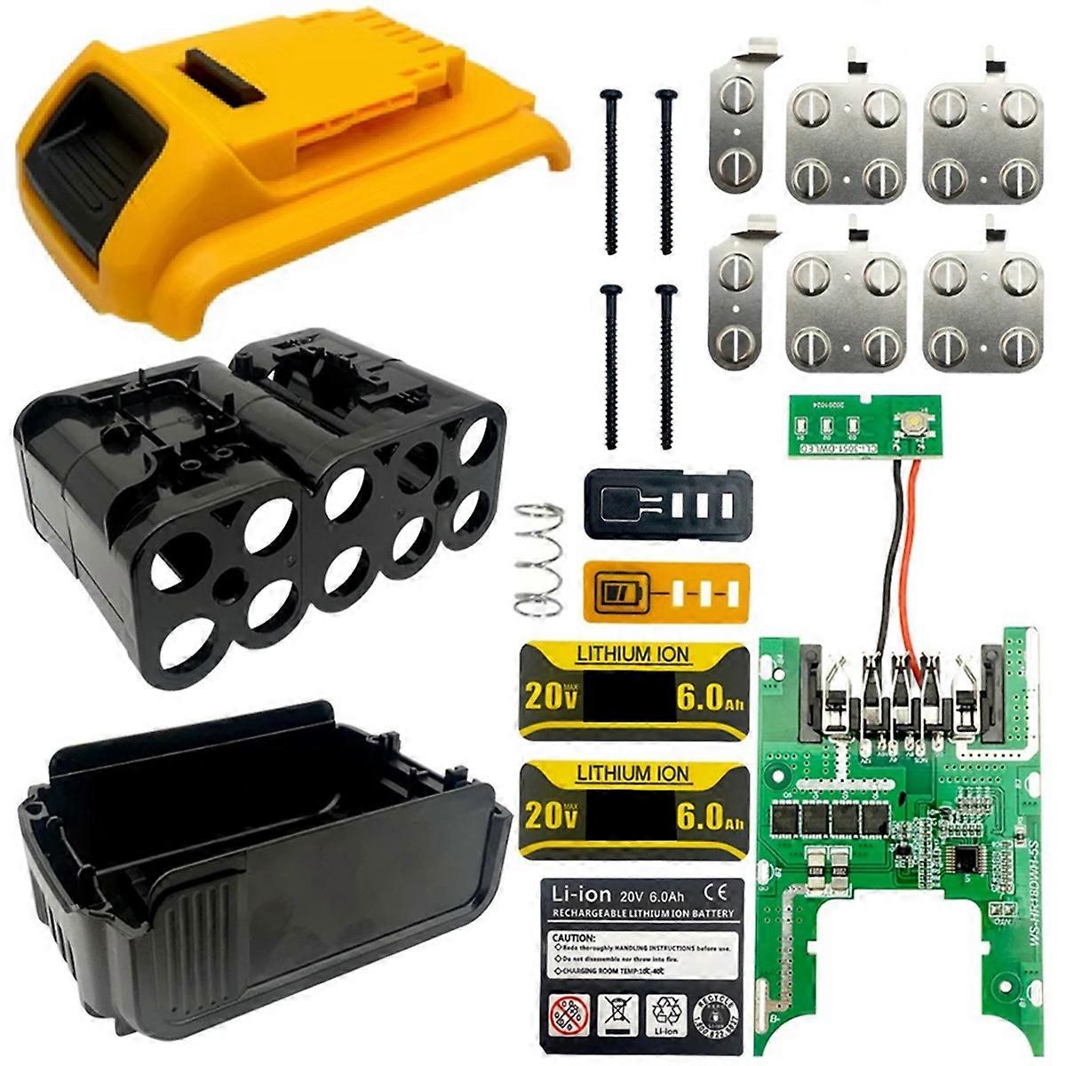DCB180 Lithium Battery Box Plastic Case PCB Protection Circuit Board for 18V 20V Li-Ion Battery Housings Shell