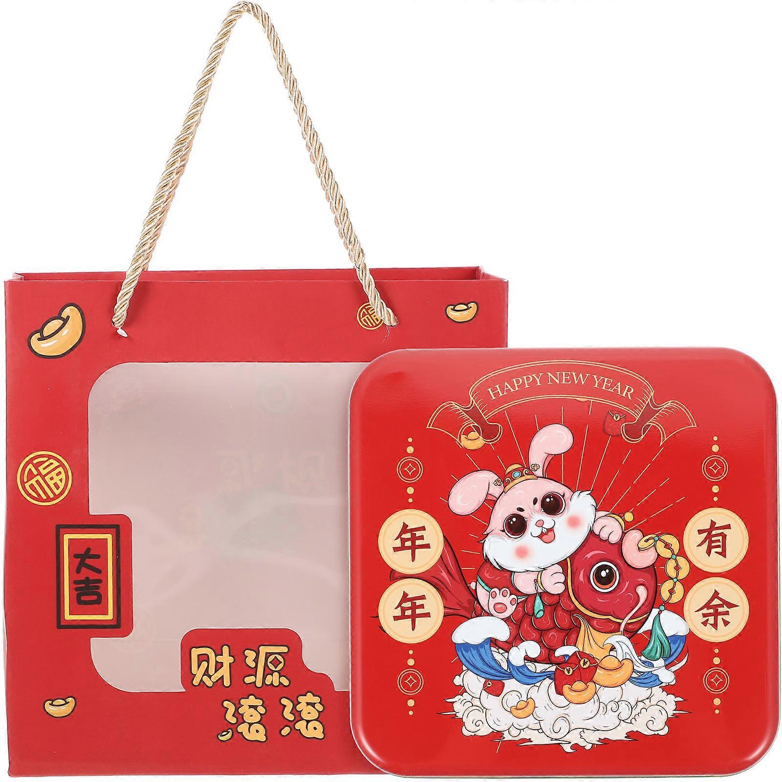 Sugar Candy Biscuit Iron Box for Candy Storage 1Set Gift Wrapping Box