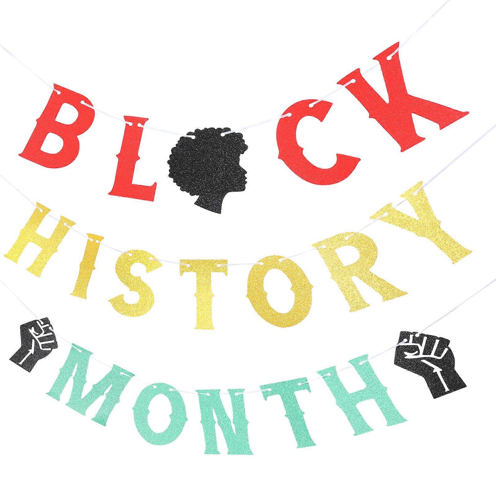 Month Decorative Banner for Decoration 5Sets Party Decor