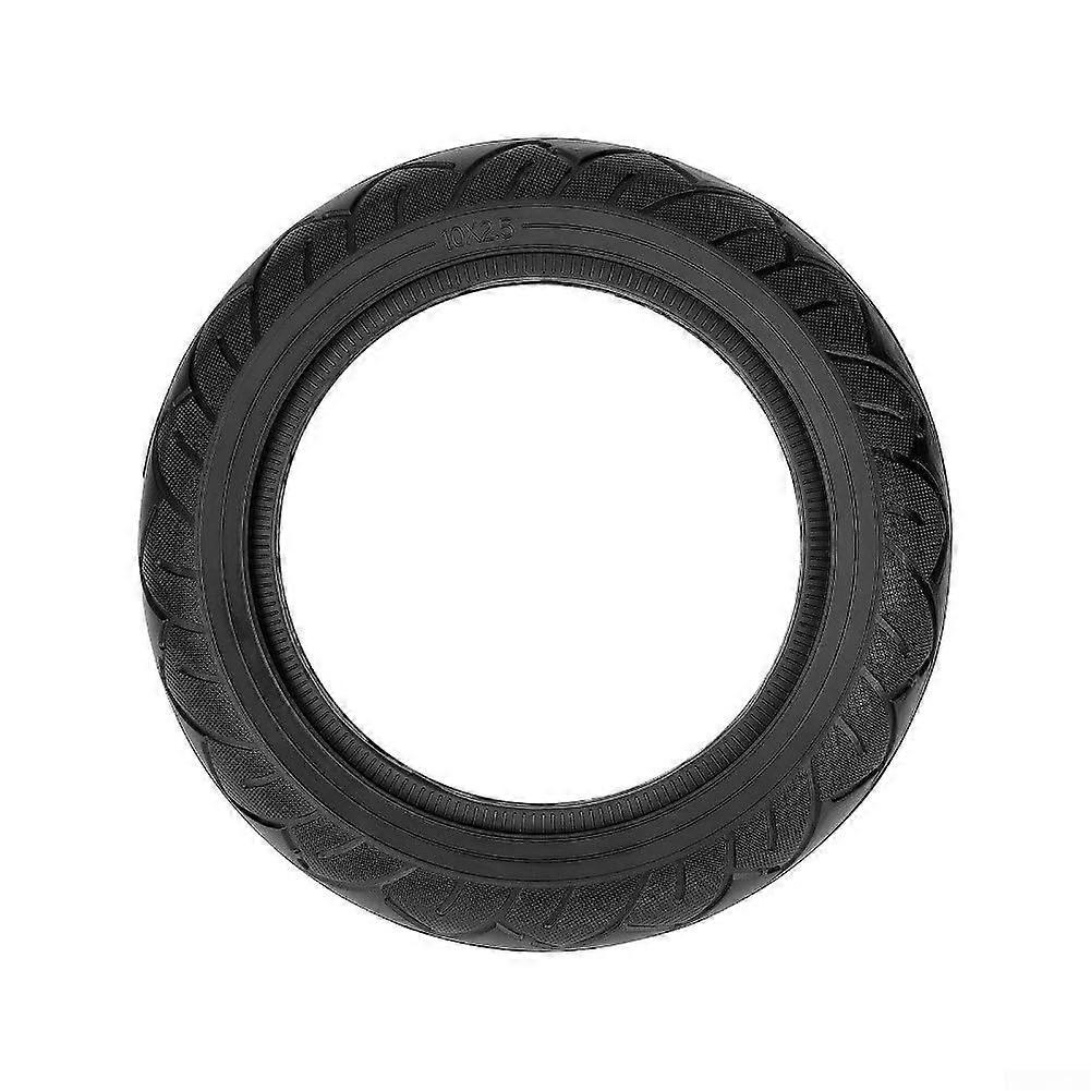 10x2.5 Solid Tire Replacement For Ninebot G30 G30D Electric Scooter, NonInflatable, Explosionproof, WearResistant Rubber