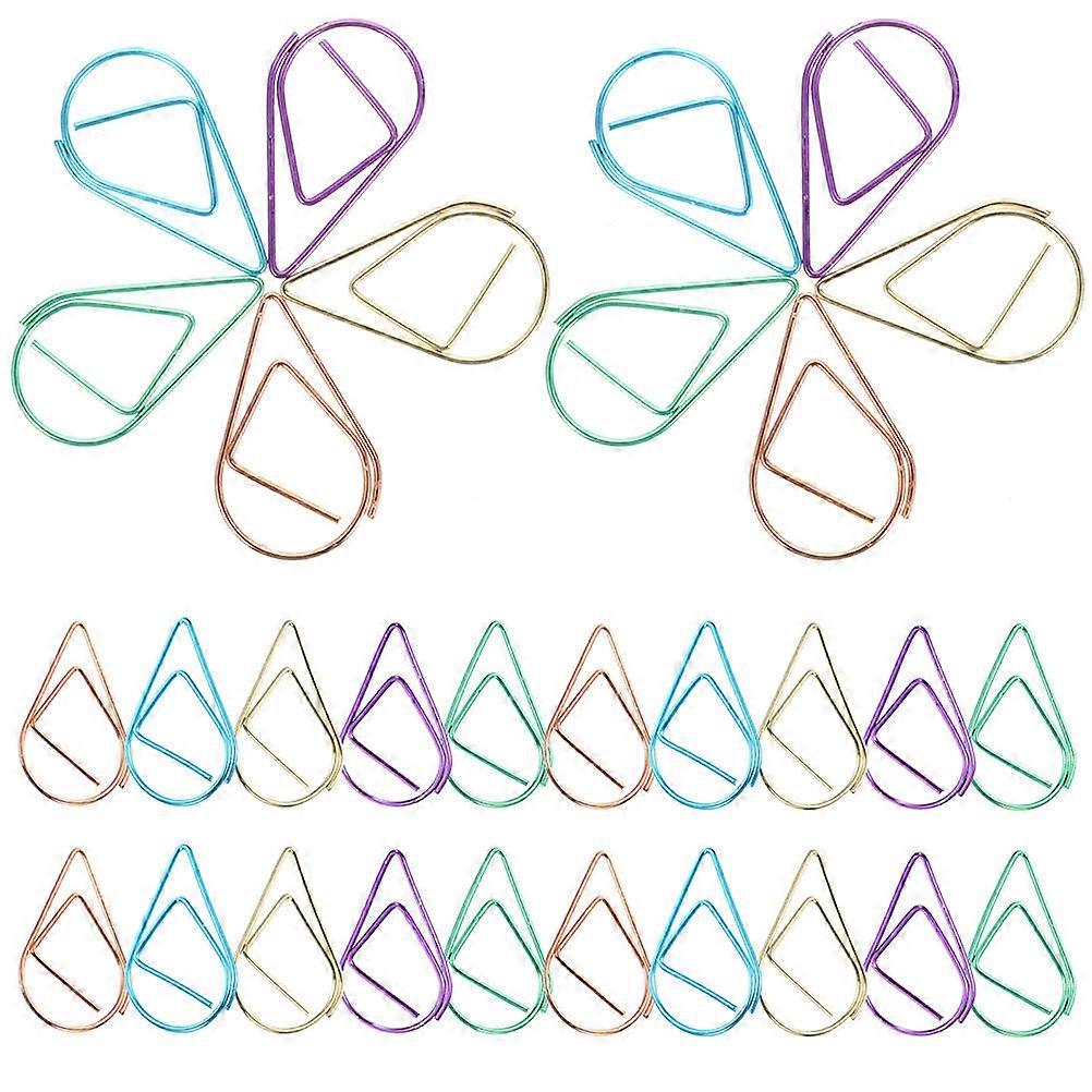 Colored File Paper Clips Creative Paper Clips for Holding Use 400Pcs