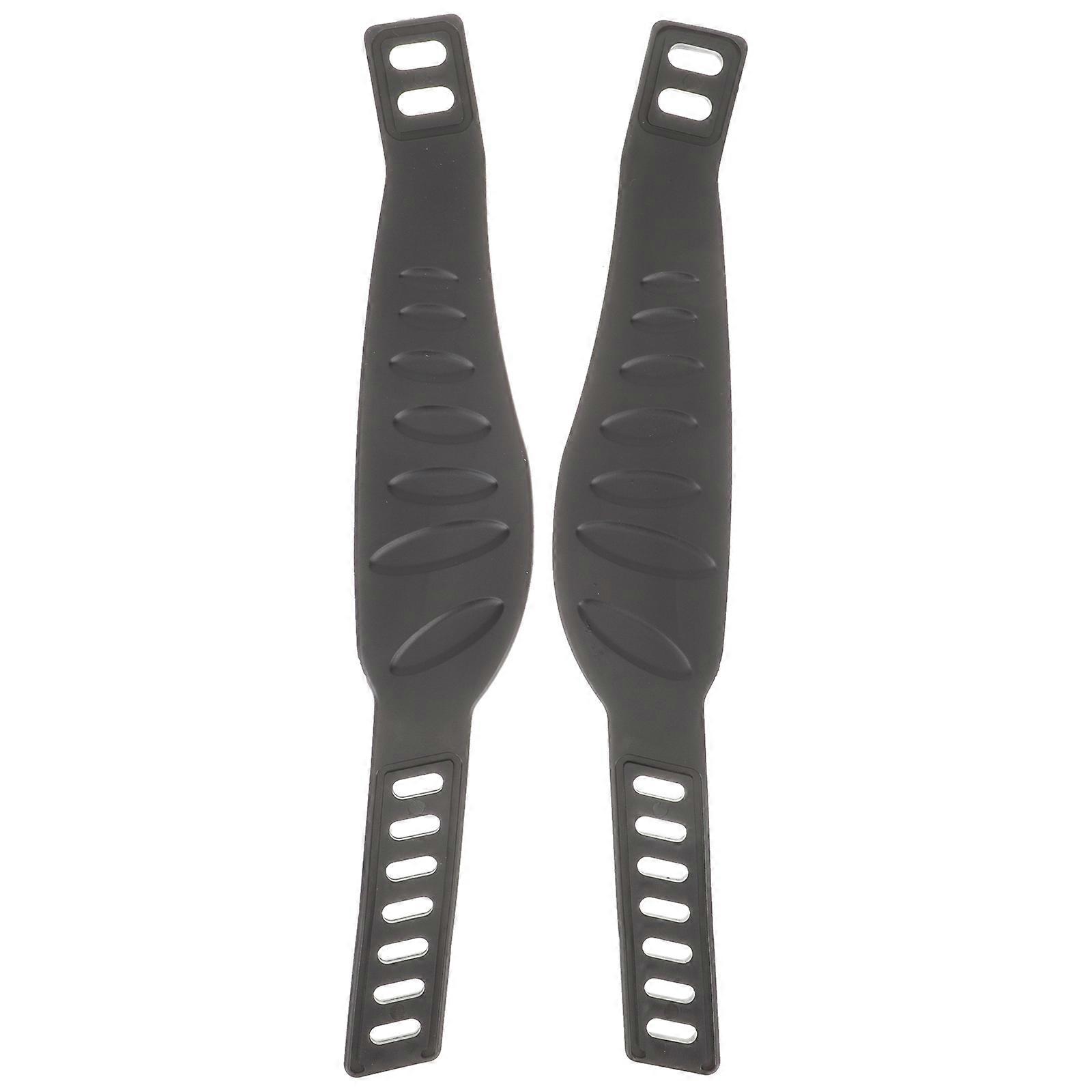 Exercise Bike Pedal Straps Adjustable Footrest Straps with 3Pairs
