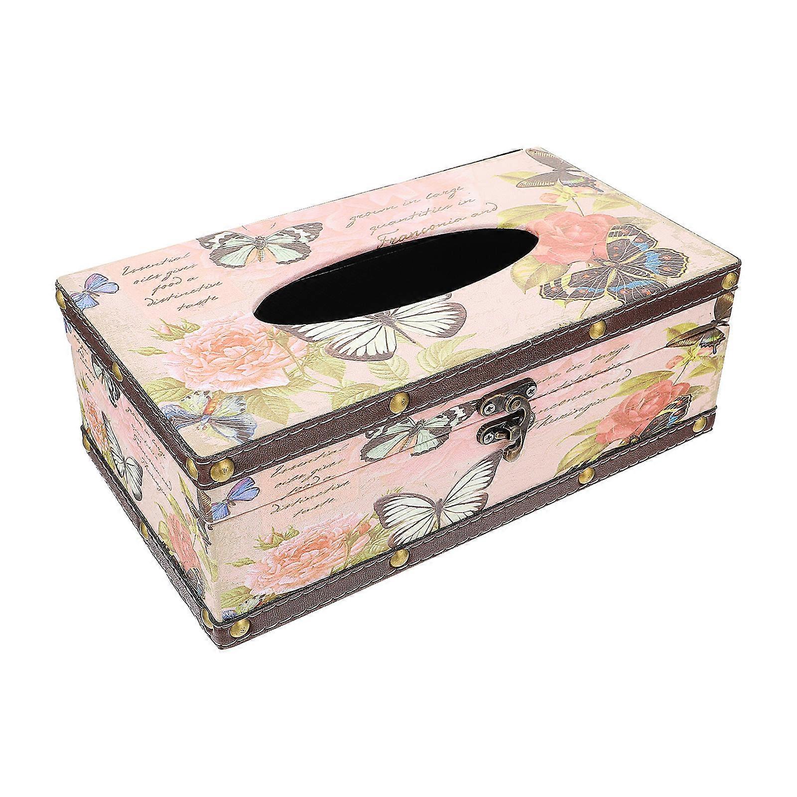 Printed Tissue Box for Storage 1Pcs Delicate Napkin Holder Multi Color
