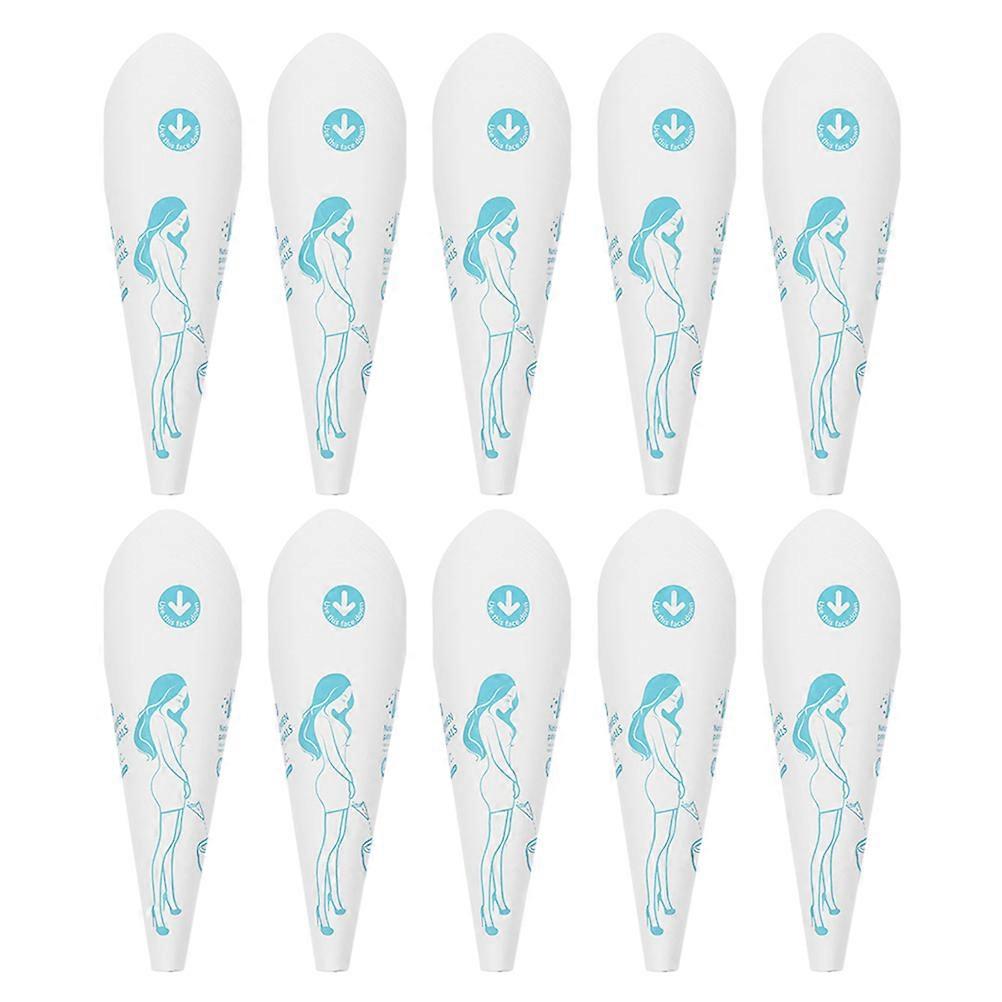 Standing Urination White Pee Cups Portable Outdoor Activities 10Pcs