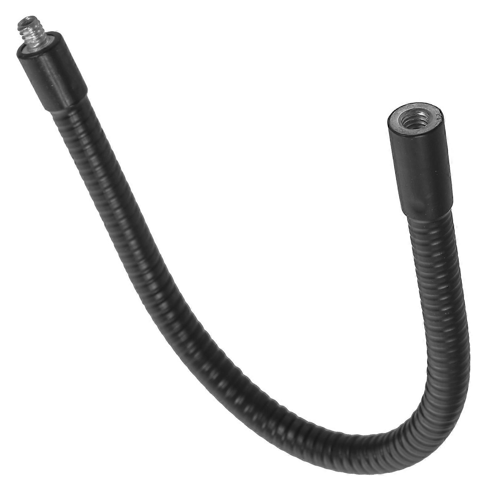 Mic Stand Desk Extension Rod for Adjustable Support 2Pcs Black Alloy Bendable Rod