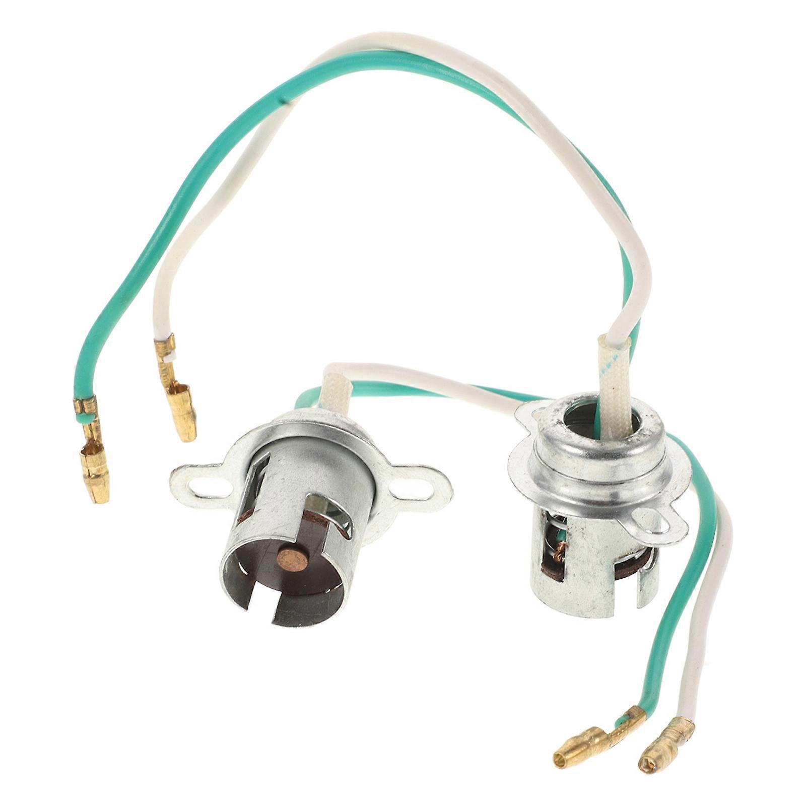 Motorcycle Tail Light Socket Holder 2Pcs Waterproof Turn Signal Fitting Stable Connection For Electric Scooter Users