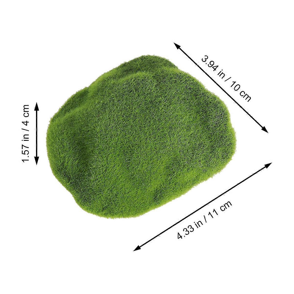 Green Moss Stones Artificial balls for Decorative Home Decor 2Pcs