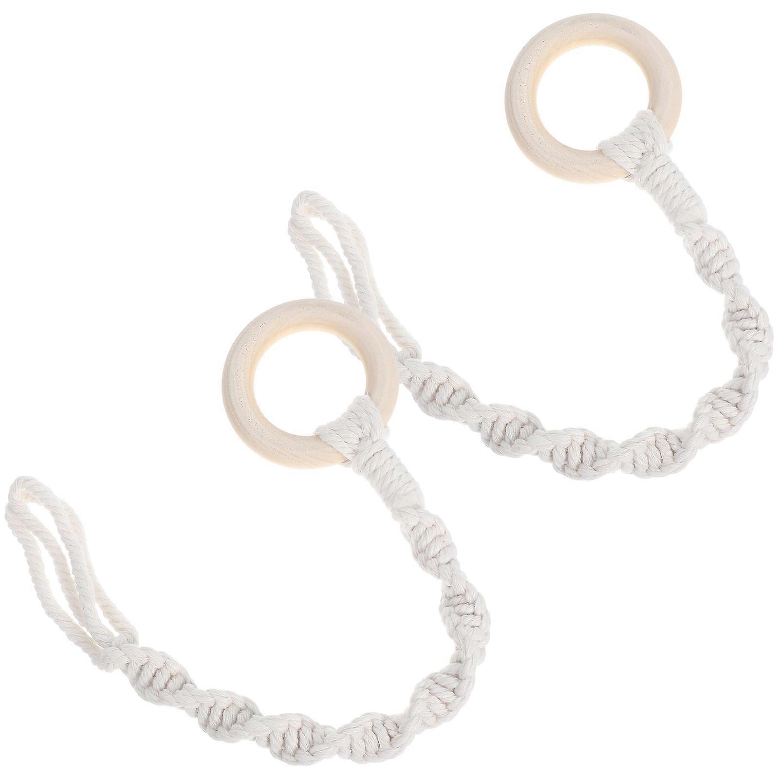 Boho Macrame Plant Hanger Cotton Rope Extender for Indoor 6Pcs Set