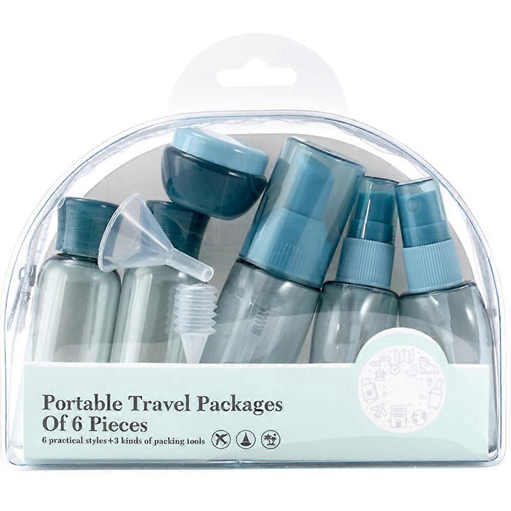 Refillable Travel Bottle 2Sets Set for Storage in Blue Color