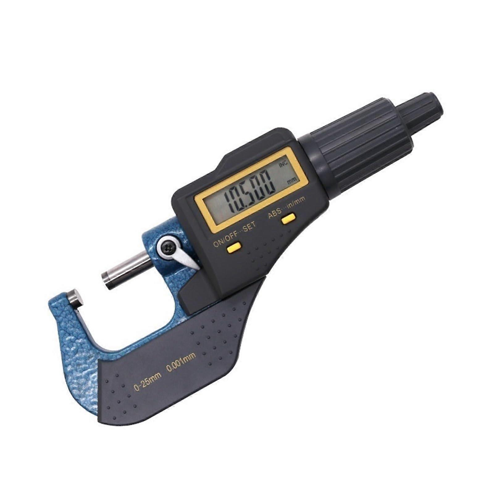 Electronic Measuring Caliper 025mm Digital Outside Micrometer 0.001mm Resolution Thickness Gauge Tool With Box