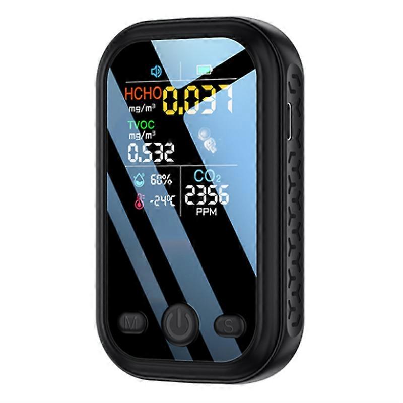 5 in 1 CO2-meter Temperatuur-vochtigheidstester Luchtkwaliteitsmonitor