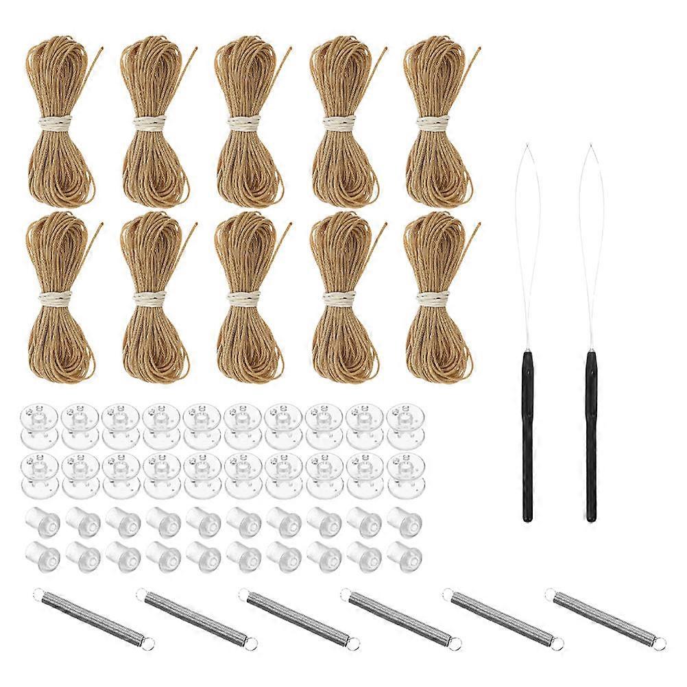 Pleated Shade Repair Kit 2 Sets for RV Owners Honeycomb Style Easy Installation with Curtain Accessories