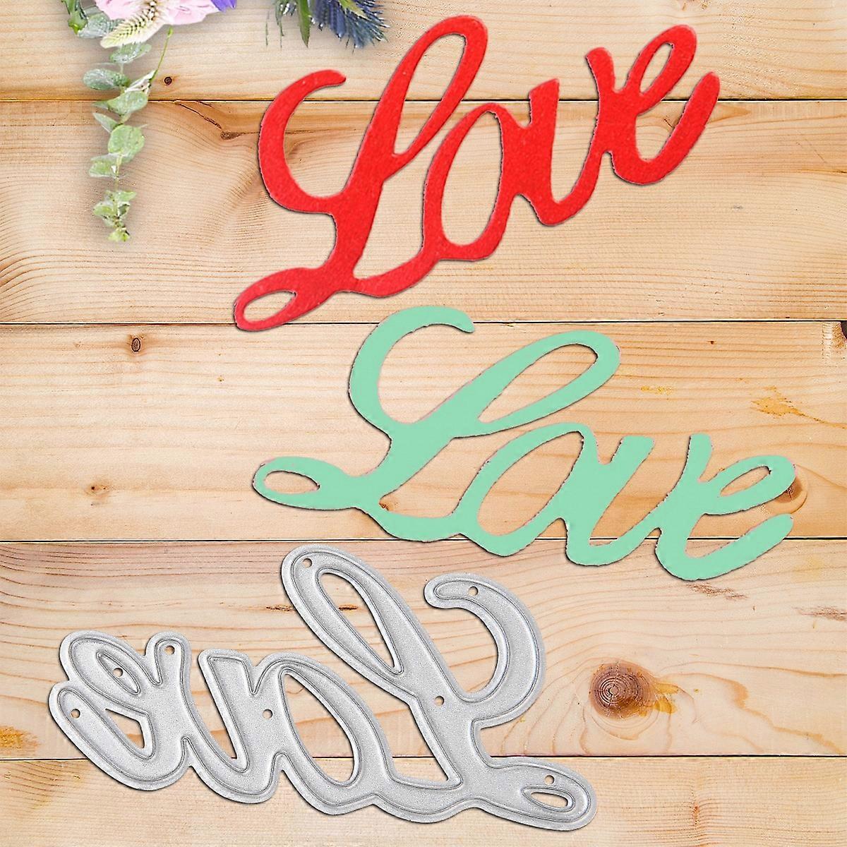 1PC LOVE Metal Cutting Dies Die-cut Crafts Stencil Tool for DlY Handmade Scrapbook Cards