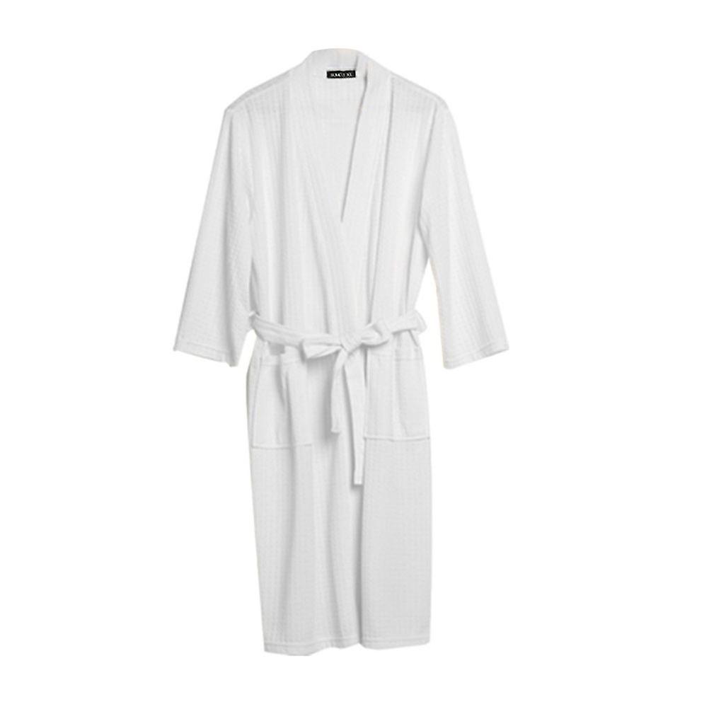 1 Pc Multipurpose Nightclothes Practical Polyester Couple Robe (Male, XXXL)