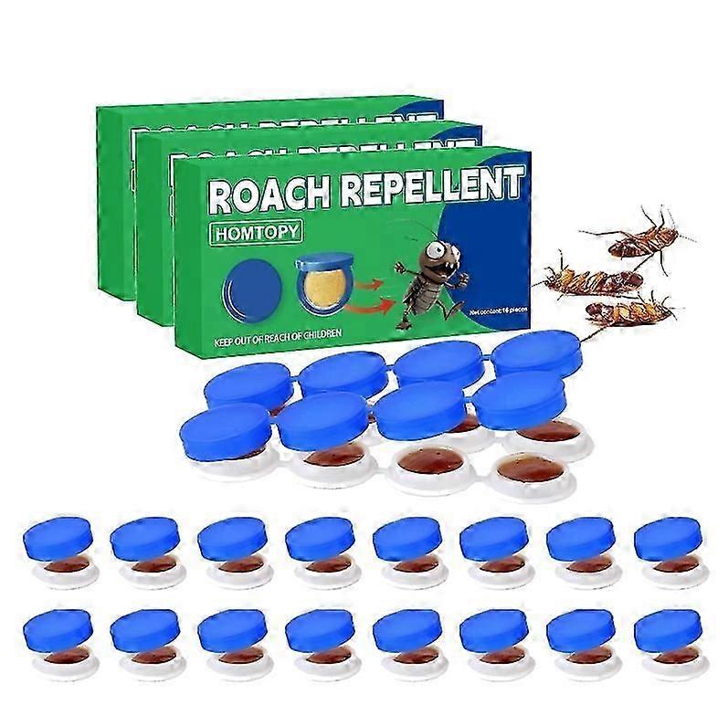 16PCS Roach Bait & Killer Effective Cockroach Repellent and Gel for Quick Elimination of Indoor Roach Nests, Suitable of Roaches, Easy to Use, Perfec