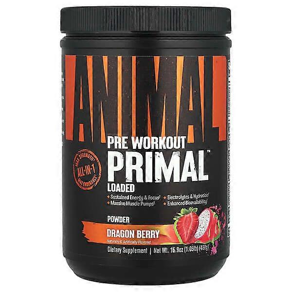 Animal, Pre Workout PrimalÃÂÃÂÃÂÃÂ¢ÃÂÃÂÃÂÃÂÃÂÃÂÃÂÃÂ¢ Powder, Dragon Berry, 1.05 lb (480 g)