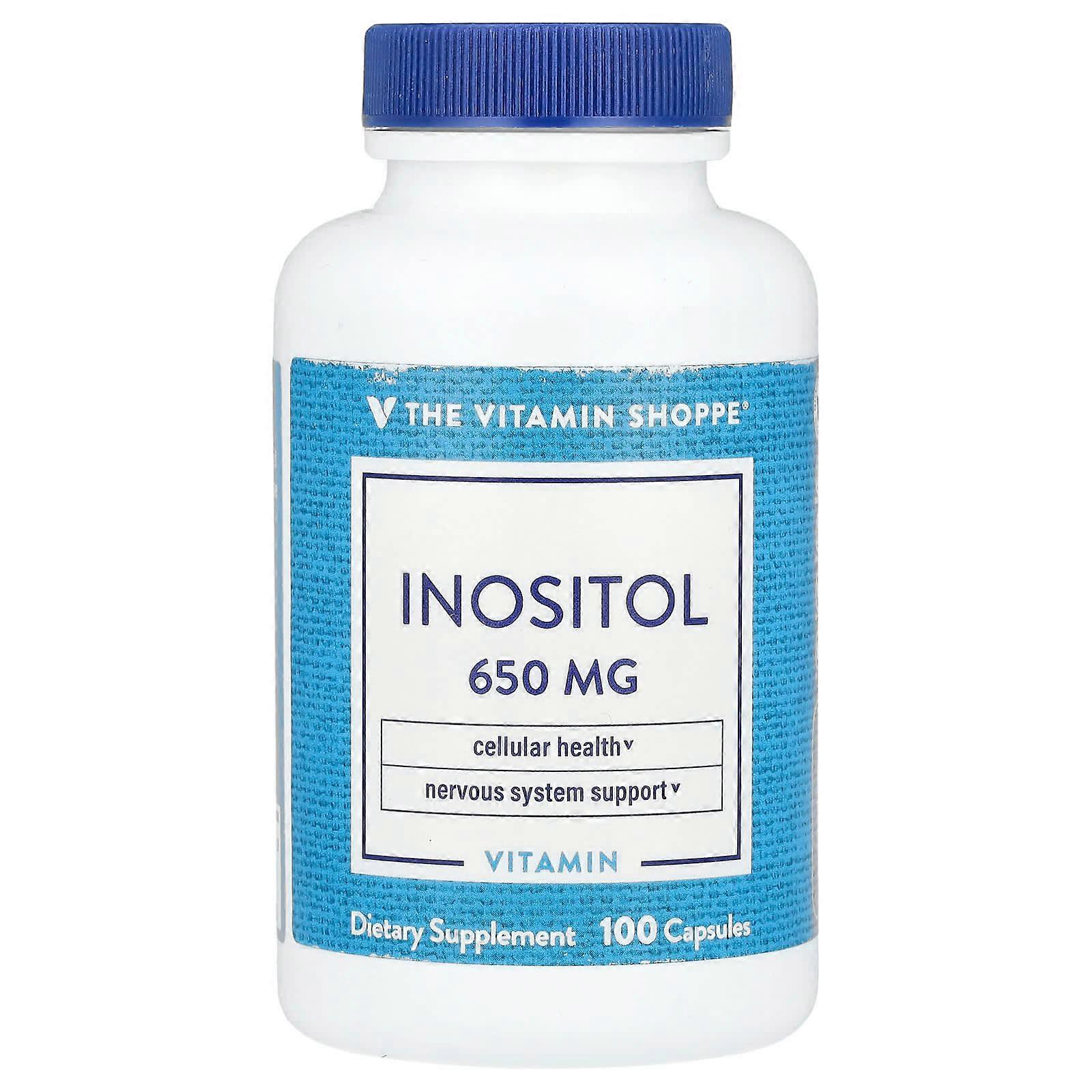 The Vitamin Shoppe, Inositol, 650 mg, 100 Capsules
