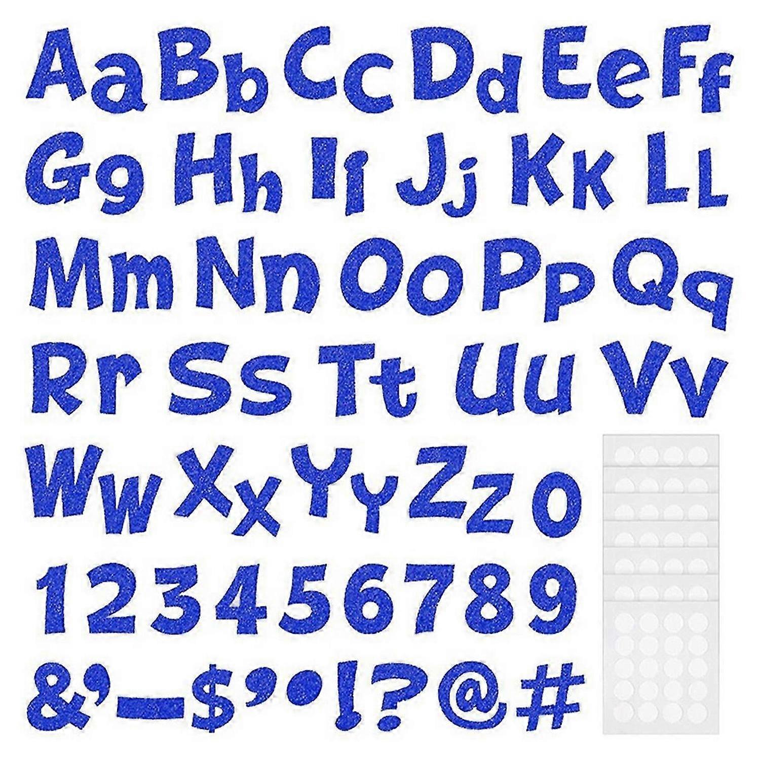 216 Pcs Glitter Bulletin Board Letters for Classroom Numbers Alphabet Poster Board Letters