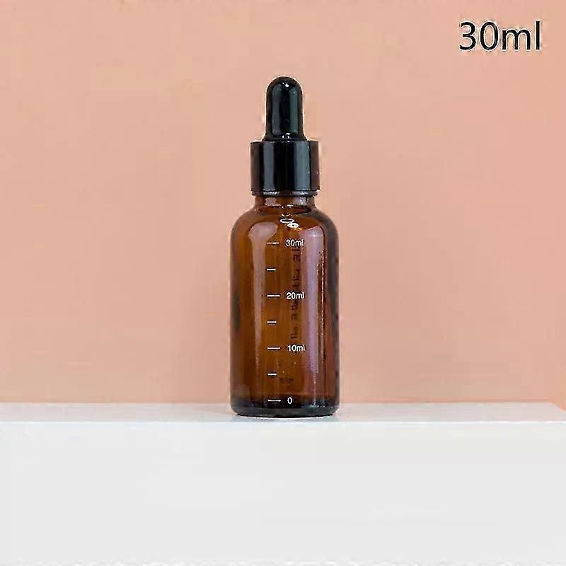 2025 5ml-100ml Dropper Bottles With Scale Reagent Eye Drop Amber Glass Aromatherapy Liquid Pipette Bottle Refillable Bottles Travel