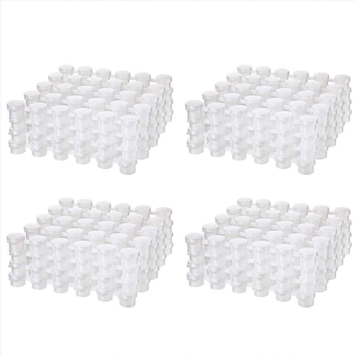 24 Strips 2Ml Empty Paint Strips Paint Cup Clear 144 Pots in Total