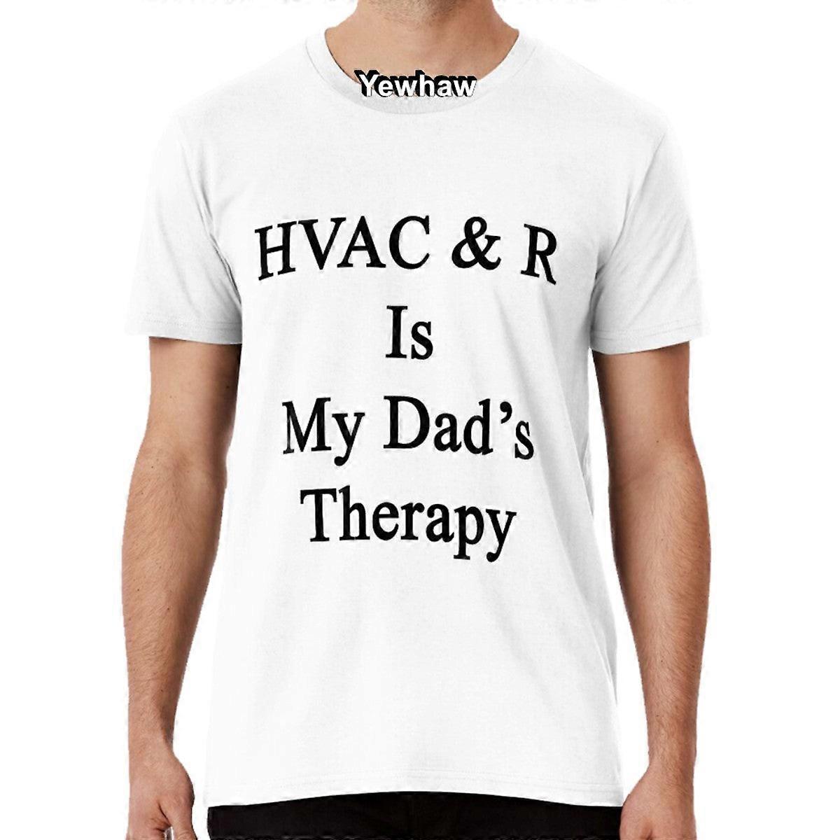 Hvac & R Is My Dad's Therapy T-shirt Heating Dads Ventilation Father