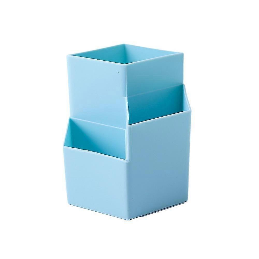 Plastic Storage Box, Nordic Style Three Grids For Office Oblique Insert Storage Box