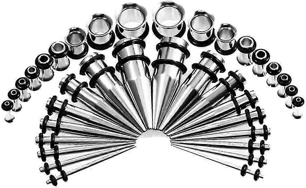 Ear Stretching Plugs Kit Metal Tapers for Women's