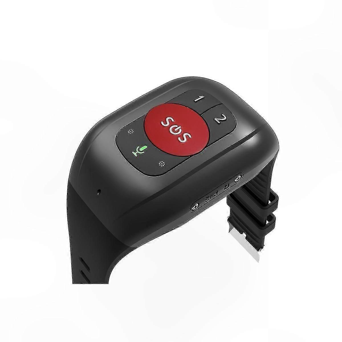 Smart SOS Watch with GPS Tracker and Heart Rate Monitor for Seniors - Emergency Alert Wristband