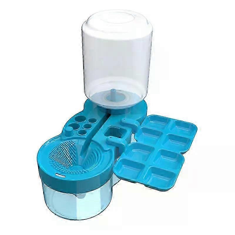 Paint Brush Cleaner With Drain Button Automatic Water Circulation Paint Brush Cleaning Machine Cleaning Bucket Art Tools