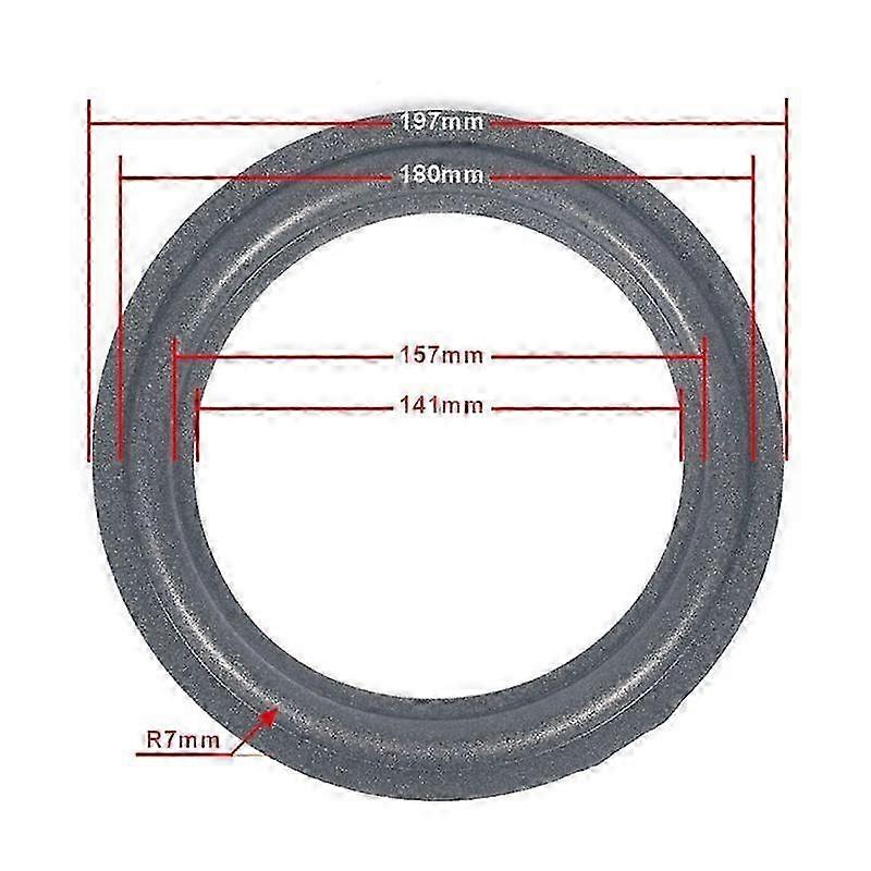 Foam border for anti aging speaker elasticity repair