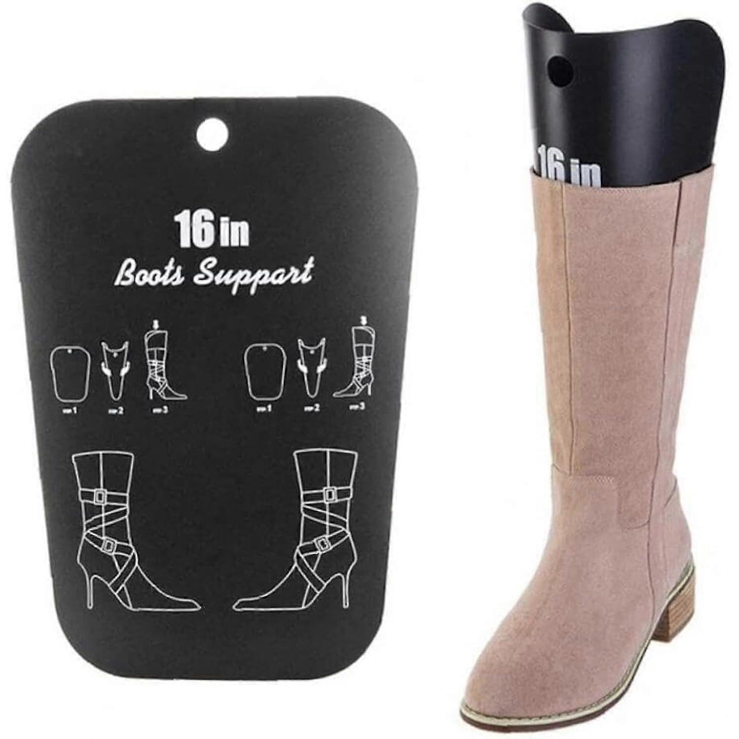 1 Pair Black Boot Shaper Form Inserts Tall Boot Support Shaper Thicken Shoe Tree Shape Holder 12inch