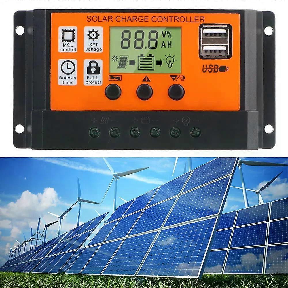 Accessory Built-in Timer LCD Display PV Regulator Colorful Screen Automatic Recognition Of Solar Controller Home Accessories