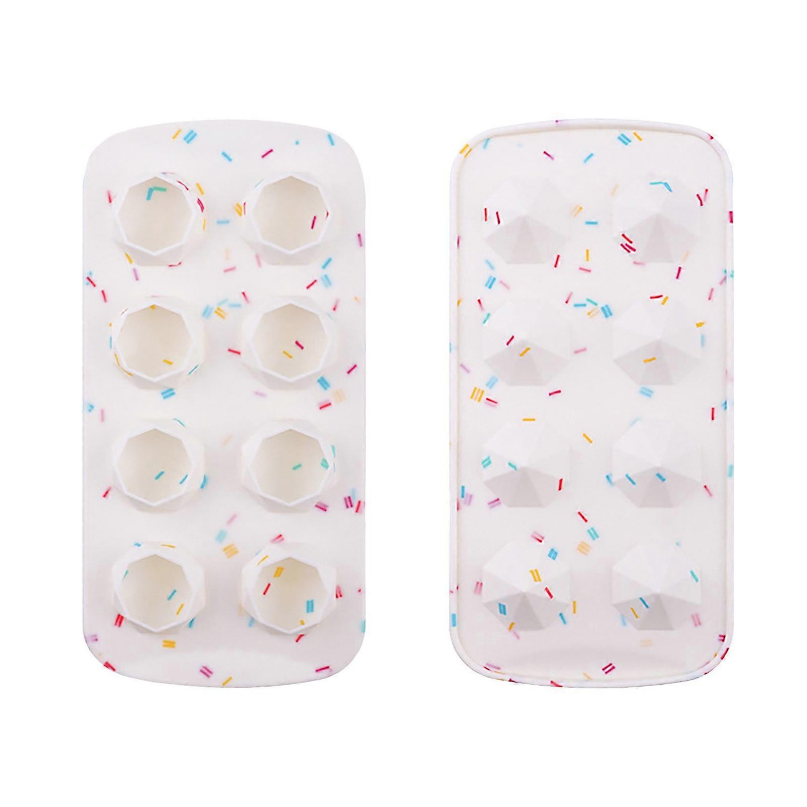 Easy Release Silicone & Flexible 8 Ice Cube Trays With For Freezer Stackable Ice Trays With Covers Home Essentials