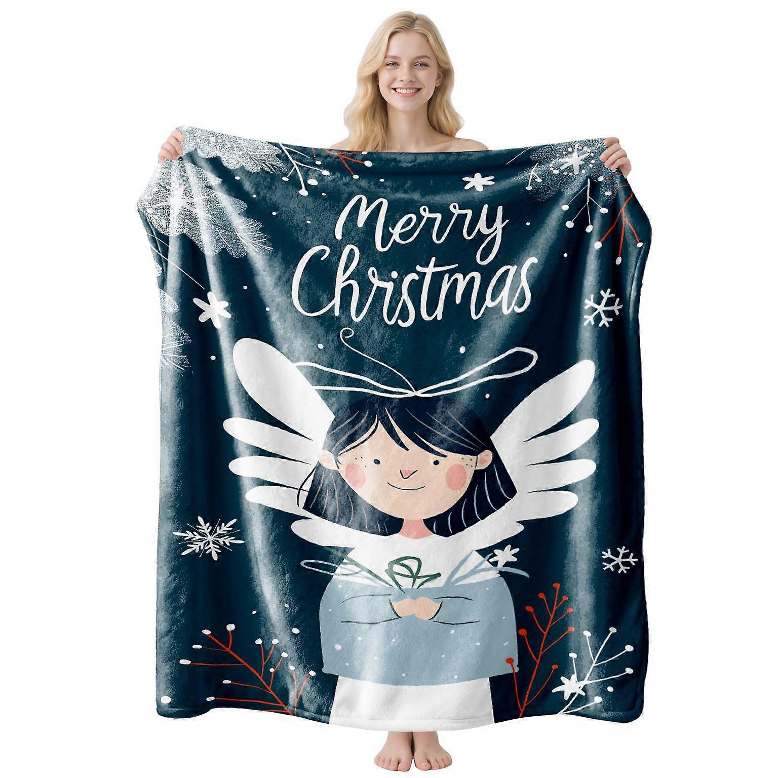 Christmas-Themed Flannel Blankets   Based -75*100