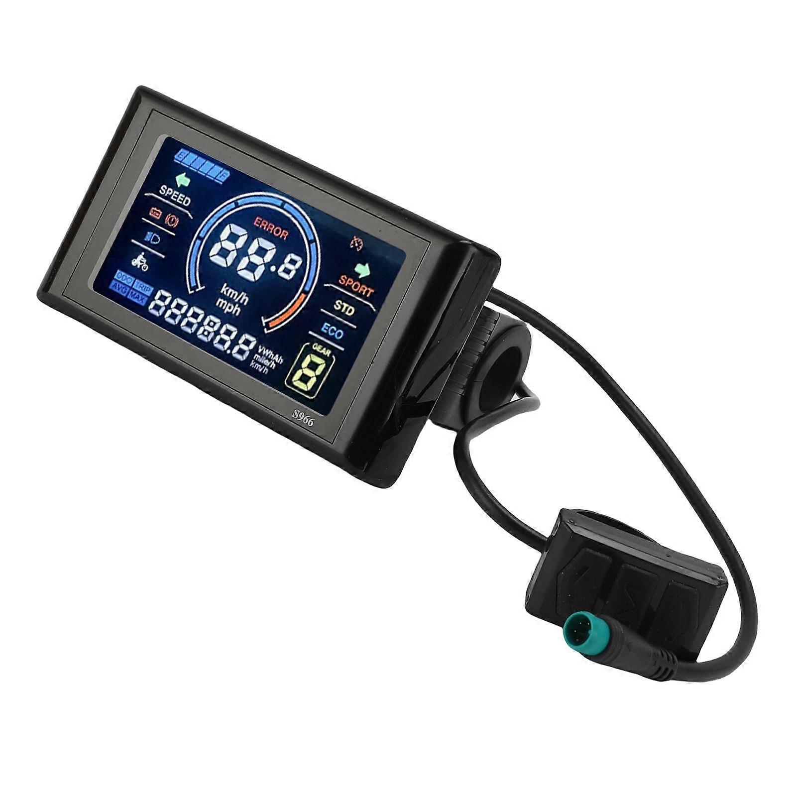 Electric Bike Color Display Lightweight Water Proof Electric Bike LCD Screen with NFC Functions 5 Coring Connector