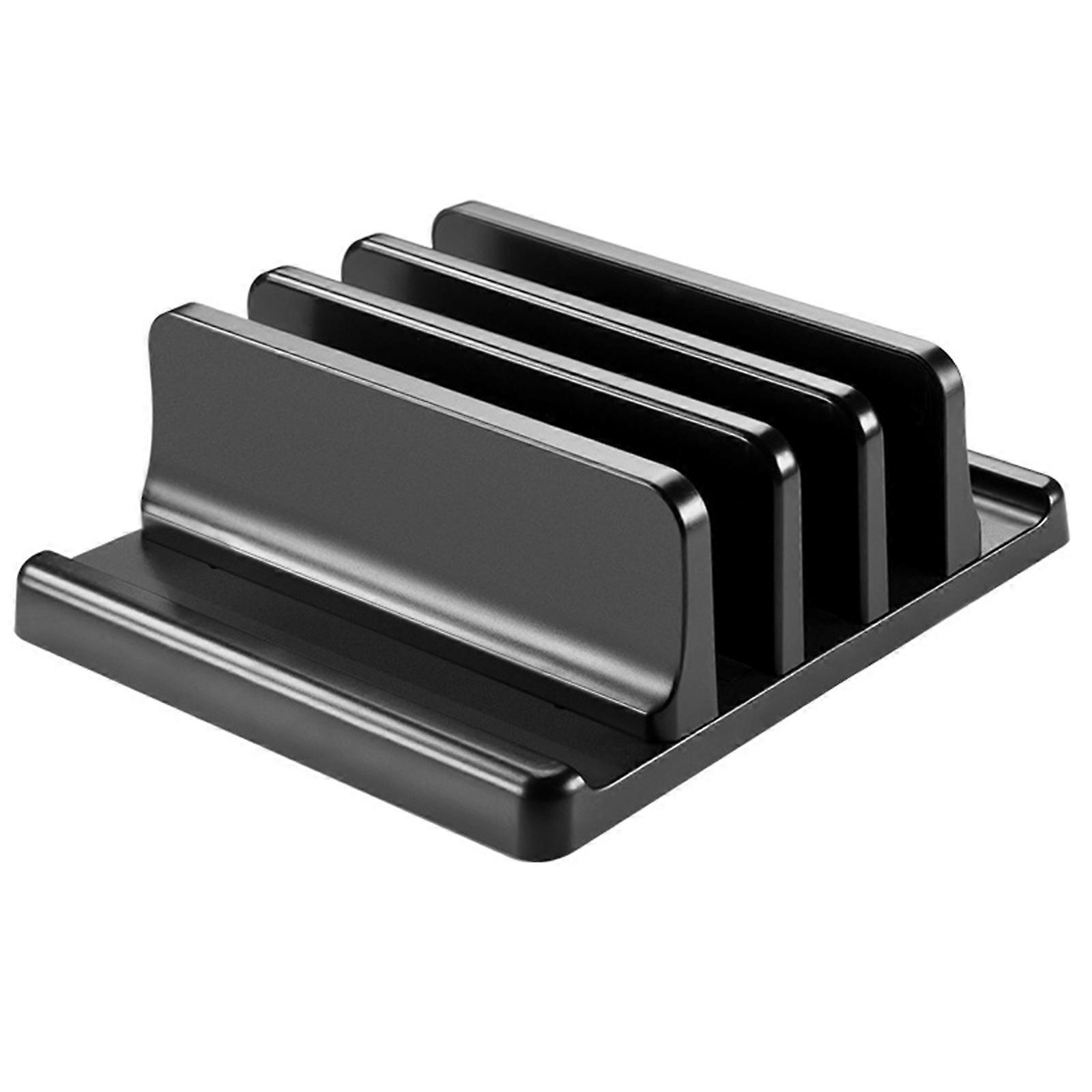 Vertical Laptop Stand Holder Adjustable Desktop Notebook Dock Space Saving Laptop Vertical Saving Dock Replacement  Black