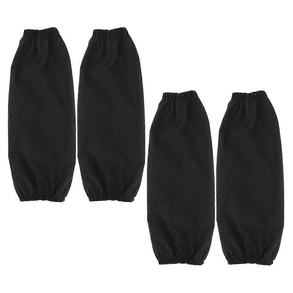 Kitchen Use Waterproof Arm Sleeves Protection 2Pairs Black