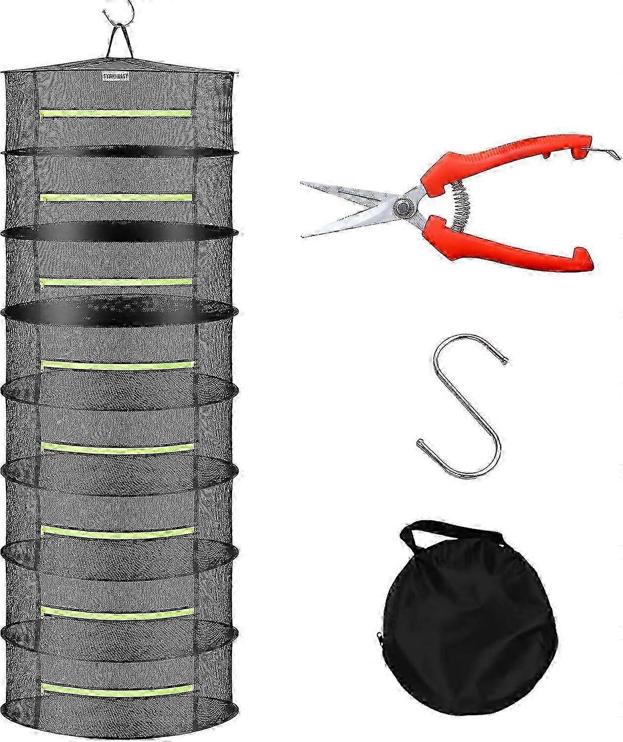 Breathable Mesh Herb Drying Rack, Hanging Design for Efficient Plant Drying