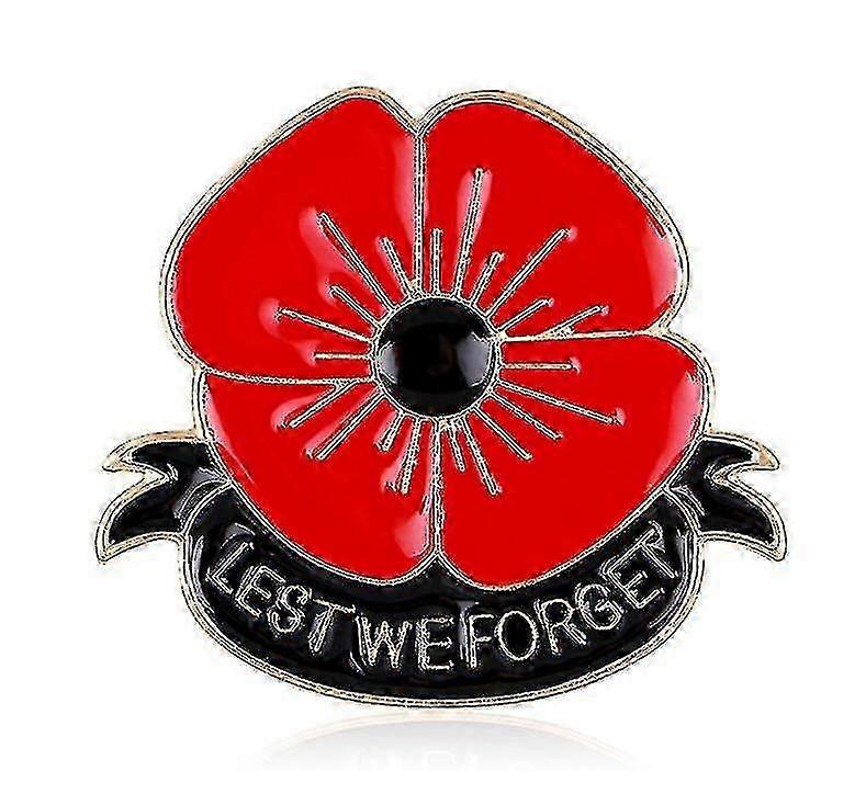 دبابيس زهرة معدنية بروش جديد يوم المحاربين القدامى الخشخاش السائبة يوم الذكرى طية صدر السترة دبوس الهدايا التذكارية