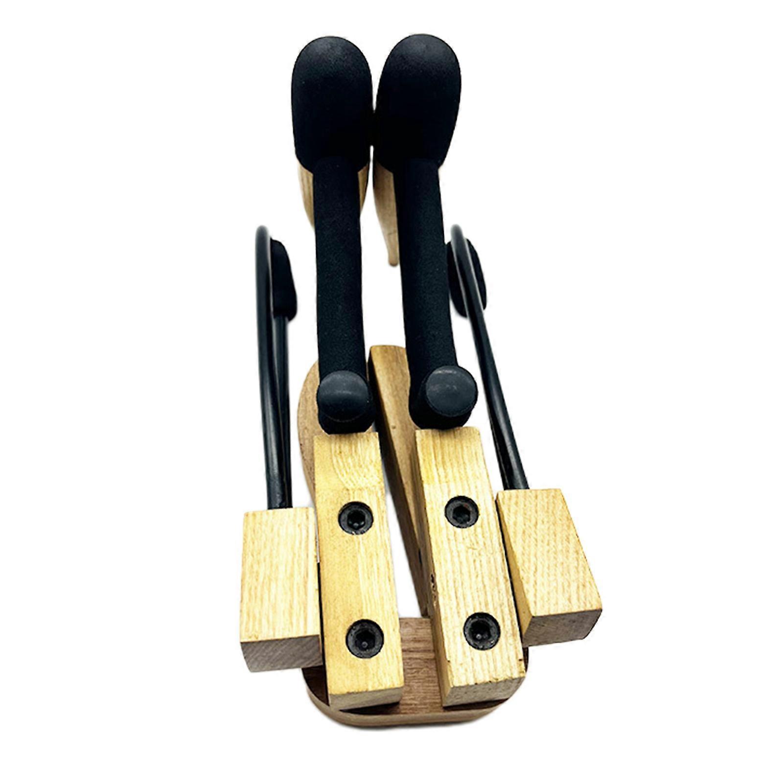 Wood Ukulele Floor Stand Portable Small Guitar Display Stand Folding Ukulele Holder for Small Musical Instruments Multicolor