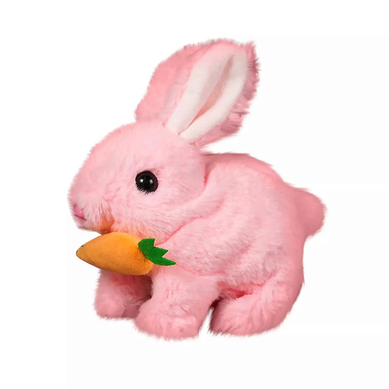 Interactive Robot Bunny Toy for Boys, Electric Jumping Plush Doll with Realistic Sound Effects