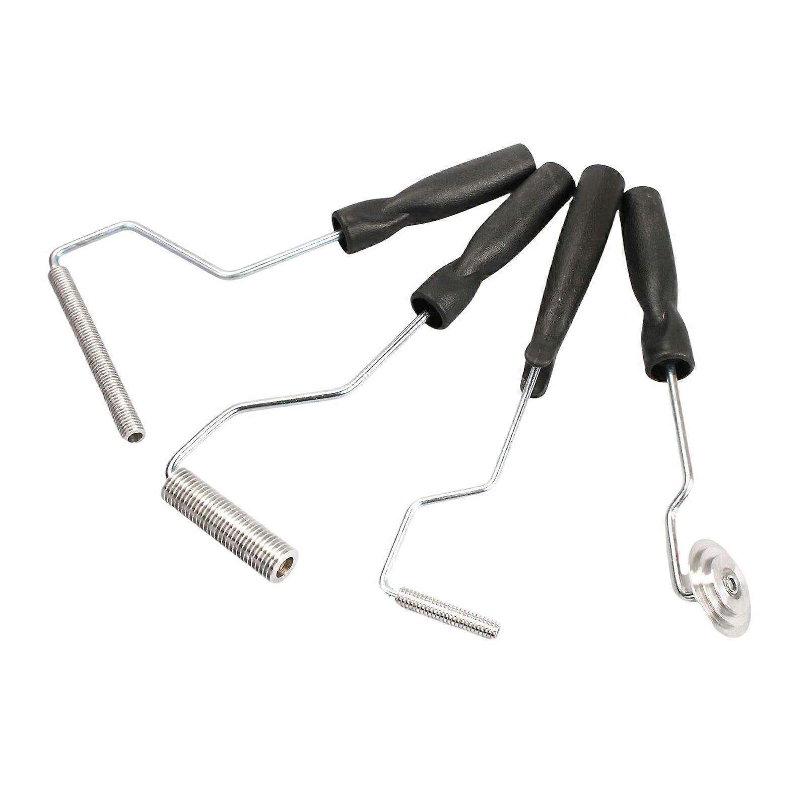 4Pcs Sturdy Fiberglass Laminating Rollers Bubble Removers for Leveling Resin Coatings and Enhancing Product Quality Multicolor
