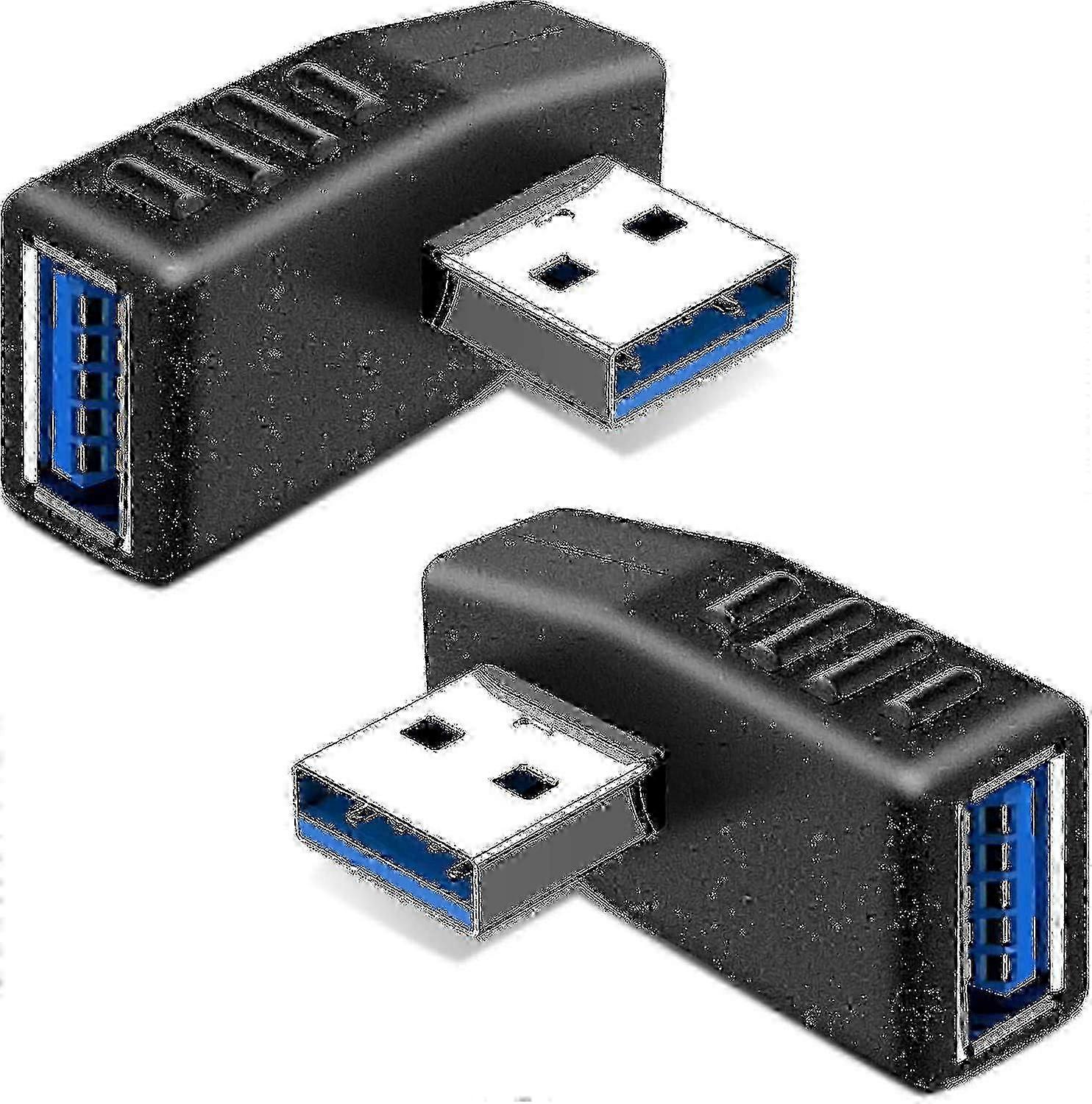 2 Pieces Usb 3.0 Angle Adapter Usb Angle Connector Connector