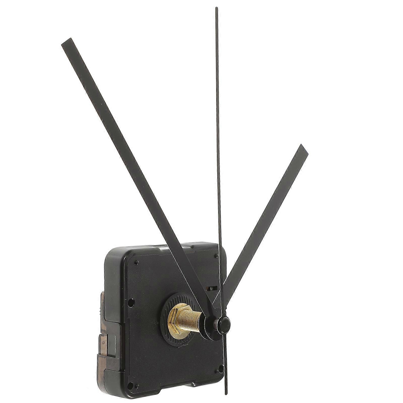 Silent Clock Movement Kits for DIY Clock Replacement (Black Straight Clock Hand)