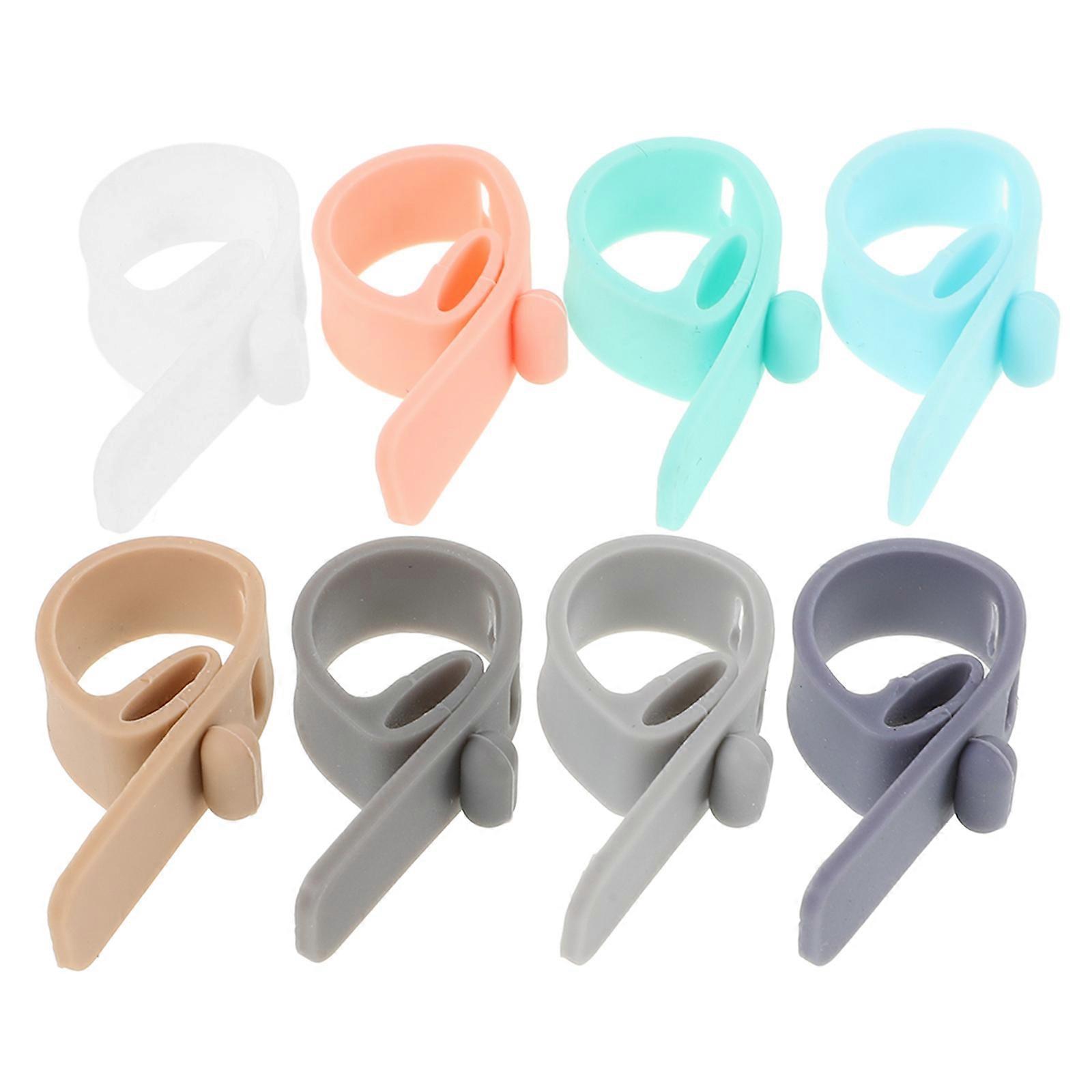 8pcs Silicone Cable Ties Wire Ties Cord Strap Organizer Cable Organizing Tool