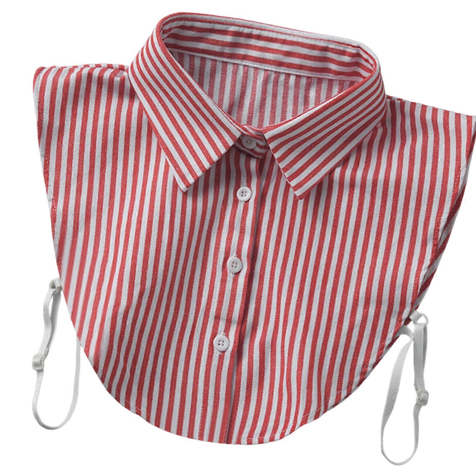 Fashion Removable Collar Insert For Dresses Simple Maintenance Layered Look Creator Work Leisure Essential  Red